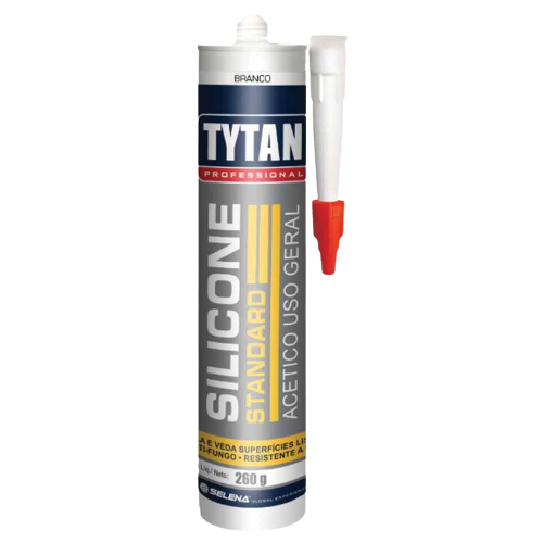 Silicone 260g acético branco standard TYTAN