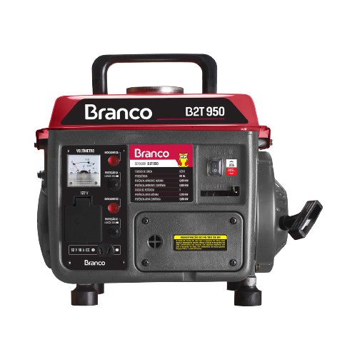 Gerador à gasolina 2T B2T-950 (110/220V) BRANCO